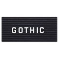 Ghent Manufacturing Ghent GHELG34 Plastic Letters; Replacement; Gothic; .75 in.; White LG34